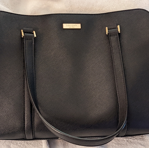 Kate Spade New York Black Saffiano Leather Shoulder Purse - Picture 1 of 7